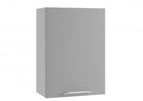 Монца П 500 шкаф верхний (Белый софт/корпус Серый) в Муромцево - muromcevo.katalogmebeli.com | фото