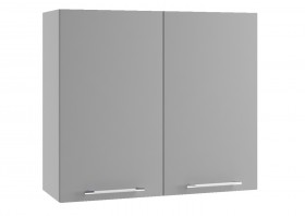 Монца П 800 шкаф верхний (Белый софт/корпус Серый) в Муромцево - muromcevo.katalogmebeli.com | фото