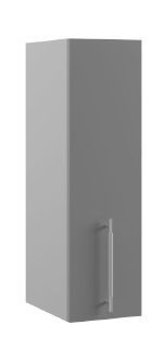 Монца ВП 200 шкаф верхний высокий (Кварц черный/корпус Серый) в Муромцево - muromcevo.katalogmebeli.com | фото