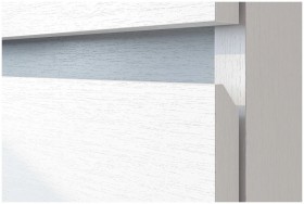 Модульная система "Токио" Пенал двухстворчатый Белый текстурный / Белый текстурный в Муромцево - muromcevo.katalogmebeli.com | фото 3