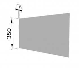 Панель торцевая (для шкафа горизонтального глубокого) ГПГ Ройс (Белый софт) в Муромцево - muromcevo.katalogmebeli.com | фото