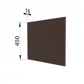 Панель торцевая (для шкафа горизонтального глубокого высокого) ГВПГ Квадро (Шоколад кожа) в Муромцево - muromcevo.katalogmebeli.com | фото