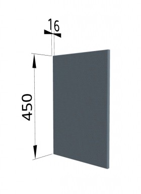 Панель торцевая (для шкафа горизонтального высокого) ВПГ Квадро (Лунный свет) в Муромцево - muromcevo.katalogmebeli.com | фото