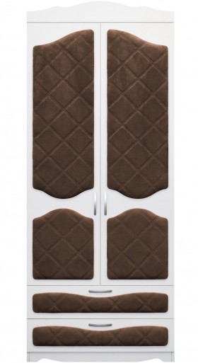 Шкаф 2-х створчатый с ящиками серии Иллюзия 08 Шоколад в Муромцево - muromcevo.katalogmebeli.com | фото