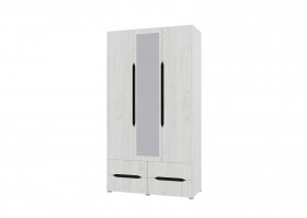 Шкаф 3-х створчатый с ящиками и зеркалом Вега (Прованс) в Муромцево - muromcevo.katalogmebeli.com | фото