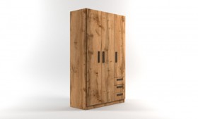 Шкаф 3-х створчатый с ящиками Шервуд (Дуб Вотан) в Муромцево - muromcevo.katalogmebeli.com | фото 1