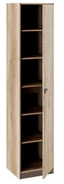 Шкаф для белья «Пилигрим» (Дуб Каньон светлый, Фон серый) в Муромцево - muromcevo.katalogmebeli.com | фото 2
