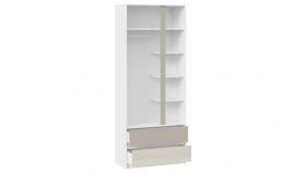 Шкаф для одежды комбинированный «Сканди» Дуб Гарден/Белый/Глиняный серый в Муромцево - muromcevo.katalogmebeli.com | фото 2