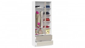 Шкаф для одежды комбинированный «Сканди» Дуб Гарден/Белый/Глиняный серый в Муромцево - muromcevo.katalogmebeli.com | фото 3