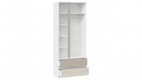 Шкаф для одежды комбинированный «Сканди» Дуб Гарден/Белый/Глиняный серый в Муромцево - muromcevo.katalogmebeli.com | фото 5