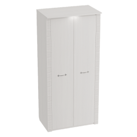 Шкаф двухдверный Элана 645 Бодега белая в Муромцево - muromcevo.katalogmebeli.com | фото