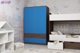 Шкаф двухстворчатый Бодего/Голубой в Муромцево - muromcevo.katalogmebeli.com | фото