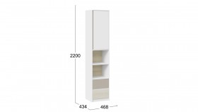 Шкаф комбинированный «Сканди» Дуб Гарден/Белый/Глиняный серый в Муромцево - muromcevo.katalogmebeli.com | фото 4