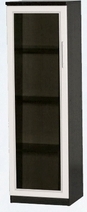 Шкаф нижний со стеклодверью ДЛЯ ГОСТИНОЙ ШНС-450 Венге/Дуб выбеленный в Муромцево - muromcevo.katalogmebeli.com | фото