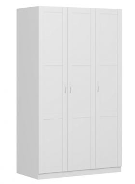 Шкаф трехдверный Пегас сборный белый в Муромцево - muromcevo.katalogmebeli.com | фото