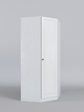 Шкаф угловой (угловая секция) Классика (Белый/корпус Выбеленное дерево) в Муромцево - muromcevo.katalogmebeli.com | фото