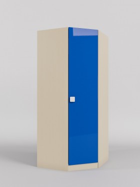 Шкаф угловой (угловая секция) Скай люкс (Синий/корпус Клен) в Муромцево - muromcevo.katalogmebeli.com | фото