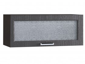 Шкаф верхний горизонтальный со стеклом 800, ШВГС 800 (Клен серый/корпус венге) в Муромцево - muromcevo.katalogmebeli.com | фото