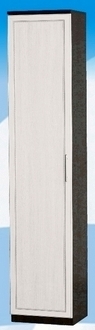 Шкаф высокий ДЛЯ ГОСТИНОЙ ШВ-450 Венге/Дуб выбеленный в Муромцево - muromcevo.katalogmebeli.com | фото