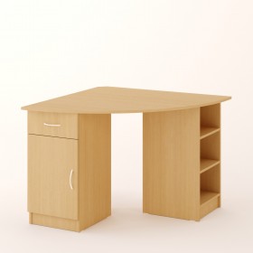 Угловой компьютерный стол 2 (Белёный дуб) в Муромцево - muromcevo.katalogmebeli.com | фото