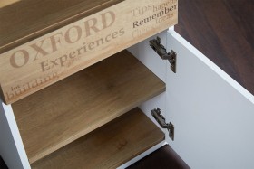 Стол с ящиками «Оксфорд» (Ривьера/Белый с рисунком) в Муромцево - muromcevo.katalogmebeli.com | фото 10