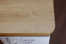 Угловой письменный стол с ящиками «Ривьера» Дуб Бонифацио/Белый в Муромцево - muromcevo.katalogmebeli.com | фото 5