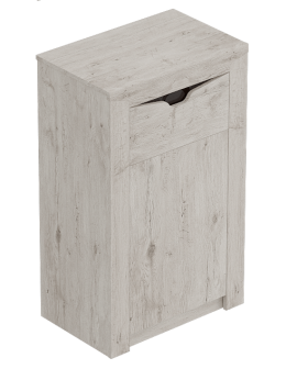 Тумба с дверцей и ящиком Соренто Дуб бонифаций/Кофе структурный матовый в Муромцево - muromcevo.katalogmebeli.com | фото