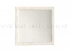 Зеркало Гармония (Белый/Белый глянец) в Муромцево - muromcevo.katalogmebeli.com | фото 1